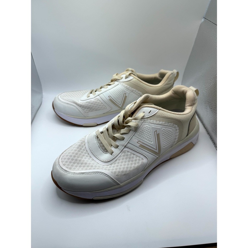 Vionic Walk Strider 001 WSTRIDER Women 11 Wide Sneaker White Cream Walking Shoes